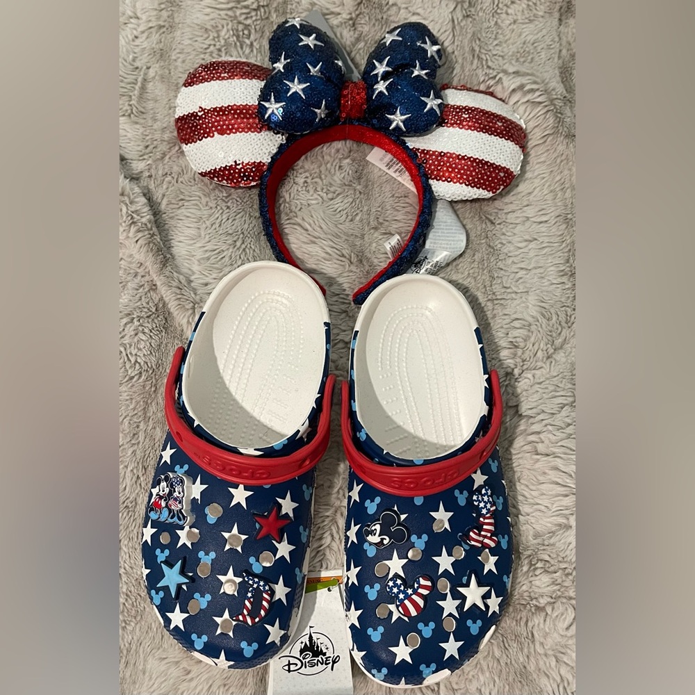 Disney Parks 4th of July Bundle! Crocs and Disney ears